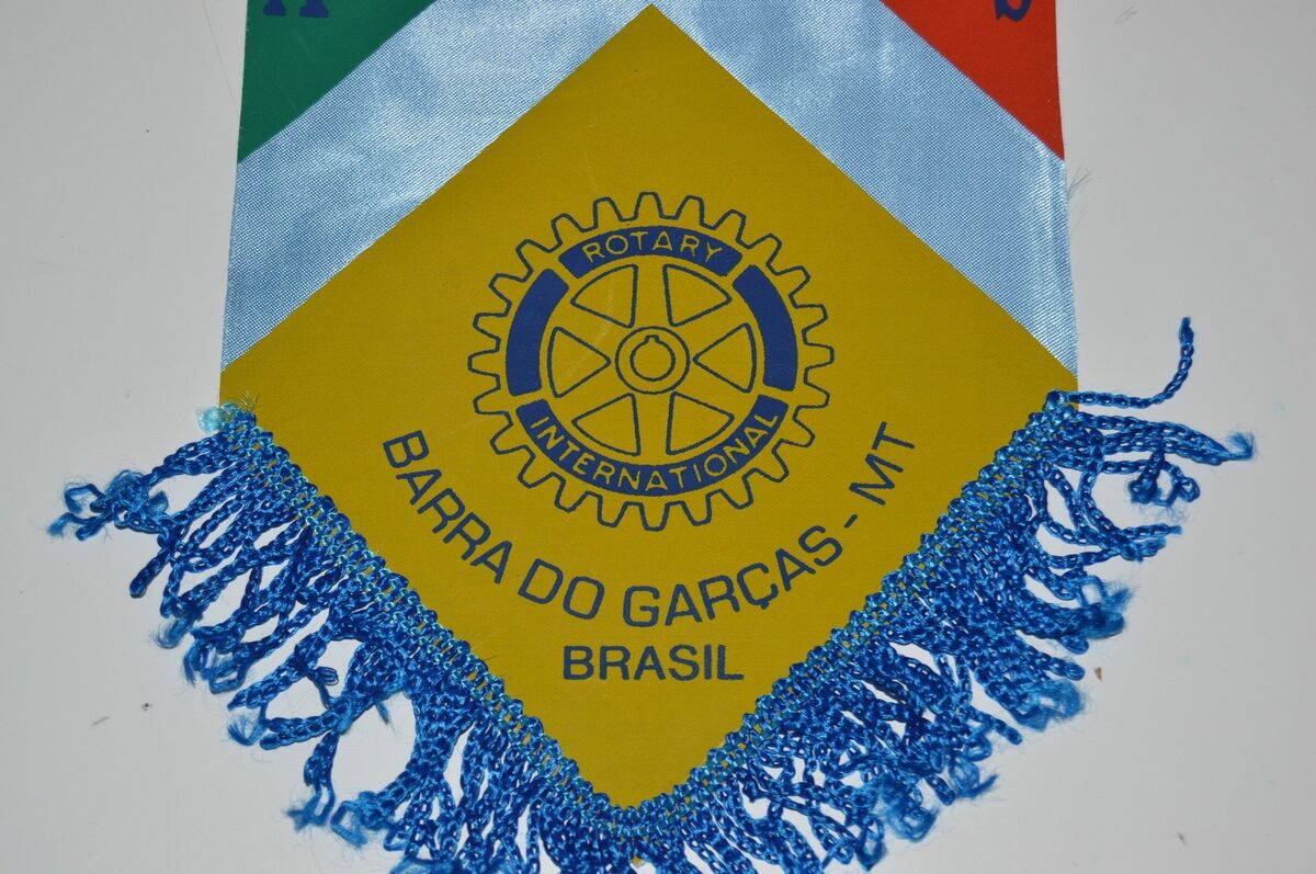 Barra Do Garcas MT Brazil Aguas Quentes Rotary International Club Banner  Flag