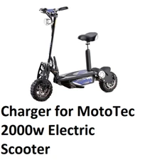 🔥MotoTec 2000w Electric Scooter XLR Charger - 48v