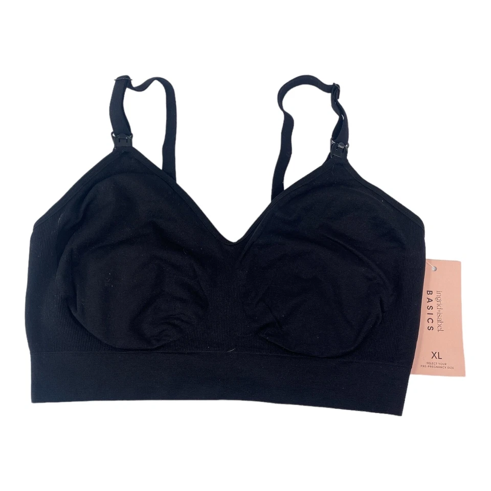 Женский бесшовный бюстгальтер-лодочка Ingid + Isabel упаковка 2 шт. черный/розовый размер XL - Изображение 3 из 4