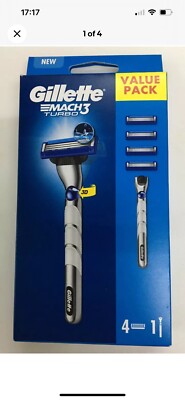 #Gillette Mach3 Turbo 3D Rasierer mit 4 Klingen, Neu, Original,