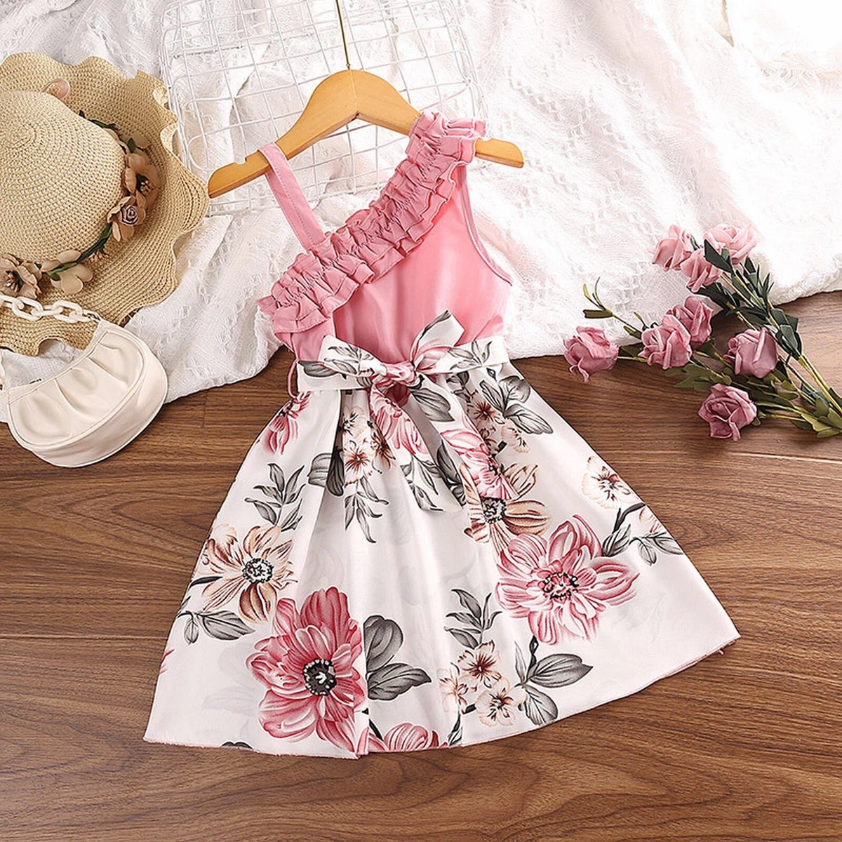 Girls Princess Dress Children s Wear Dress Summer Children s Skirt One Shoulder