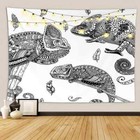 Leaf Falling Lizard 3D Wall Hang Cloth Tapestry Fabric Decorations Decor