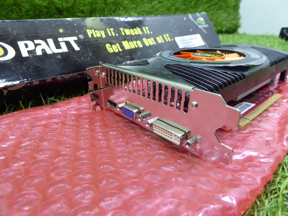 NVidia Geforce GTS 250 512MB PCIe DDR3 VGA DVI HDMI Pallit GTS250 Green GPU #3F - Image 3 of 4