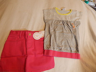 NWT 4 4T GYMBOREE BRIGHT IDEAS TOP & SKIRT RV $50