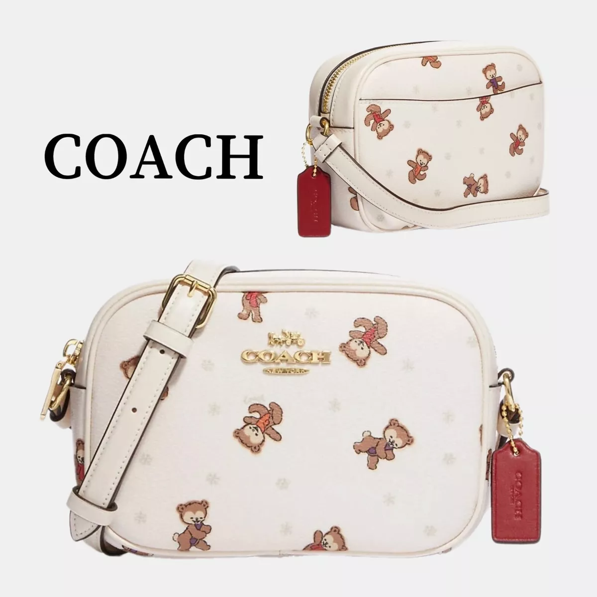 Coach White - Leather - Jamie Crossbody Bag Coach