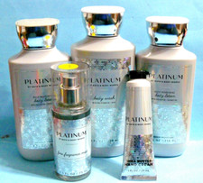Bath  Body Works "PLATINUM" mist, hand cream, lotion  body wash x5