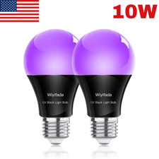 2 pack Led Ultraviolet Black Light Uv Bulb Glow in the Dark Ultra Violet Neon