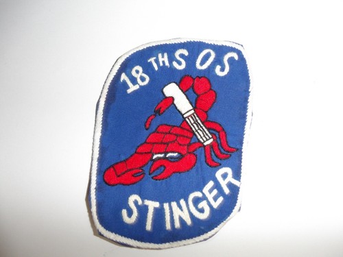 e4317 US Air Force Gun Ship Stinger AC-119 18th SOS Special Op Sq Patch IR20C - Picture 2 of 3