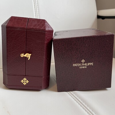 Authentic Patek Philippe Rare Burgundy Box Presntation Watches, Limited Edition