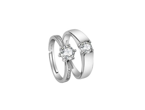 925 Sterling Silver Vintage Ring Gold Plated Designer Red White CZ