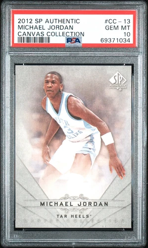 Michael Jordan 2012 Upper Deck SP Authentic Canvas Card #CC-13 Graded PSA 10