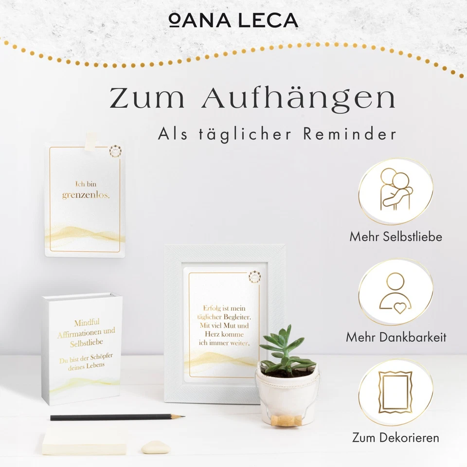 Affirmationskarten für Erwachsene Achtsamkeit Geschenk 'I Am' Achtsamkeitskarten - Bild 3 von 4