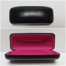 Diane von Furstenberg GLASSES GLASSES SUNGLASSES CASE BLACK HARD CLAMSHELL NEW