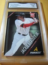 JACKIE BRADLEY JR. JR RED SOX 2013 PINNACLE # 179 ROOKIE RC GRADED 10 L@@@K