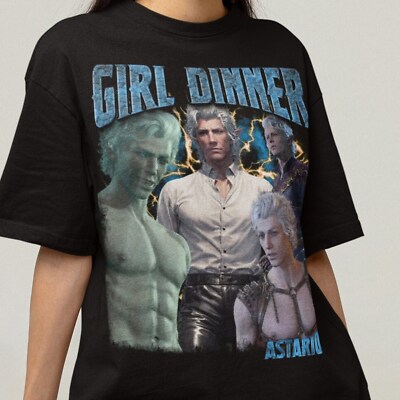 Astarion Baldurs Gate Girl Dinner Vintage T-Shirt, Gift For Women and Man Unisex