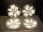 Sydenstricker Plates Fused Glass Seashell Nautical Beach  8.5" Set of 4 — photo 2