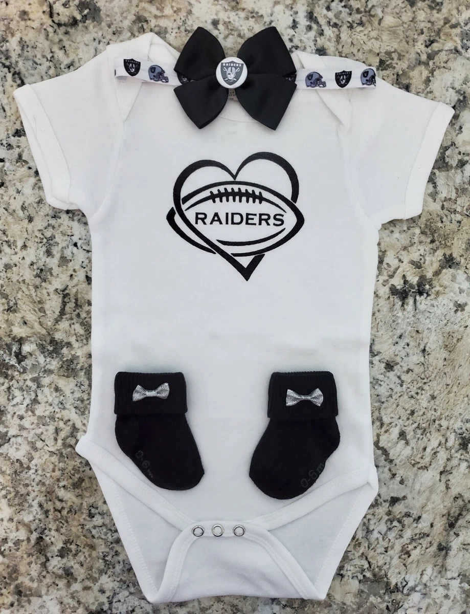 Raiders newborn/baby girl clothes Raiders baby gift girl Las Vegas