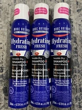 Marc Anthony Hydrating Fresh Invisible Dry Shampoo • 6.73 fl oz / 200ml ~ 3 Pack