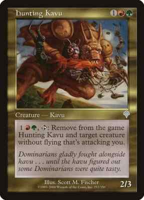 HUNTING KAVU X 4 E/X+ INVASION MAGIC THE GATHERING