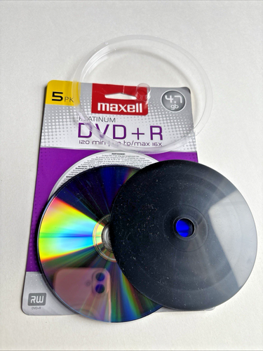 Maxell Platinum 639031 4.7GB 120-Minute RW DVD+Rs 5 Pack New-Open Box - Picture 4 of 4
