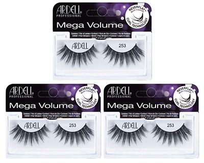 Ardell - 1 Pair - 3D Mega Volume #253 x 3