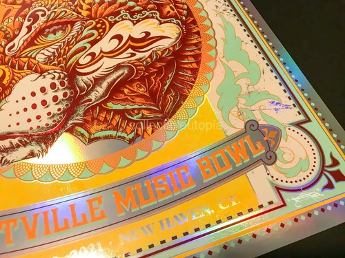 Bioworkz Trey Anastasio New Haven Rainbow Foil Variant #/35 Gig Art Print Poster - Picture 10 of 11