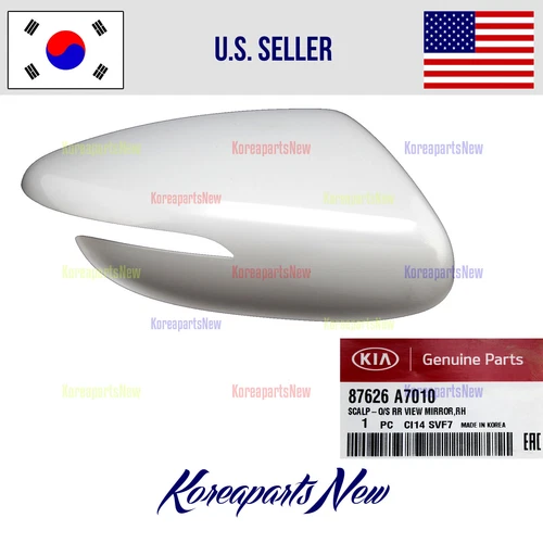 View Mirror Scalp Cover Cap Right PASSENGER ⭐OEM⭐ 87626A7010 Kia Forte 2014-2018