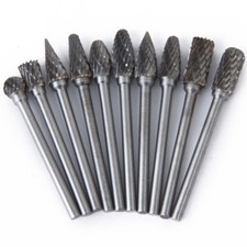 10pcs carbide burr die bits deburring tools