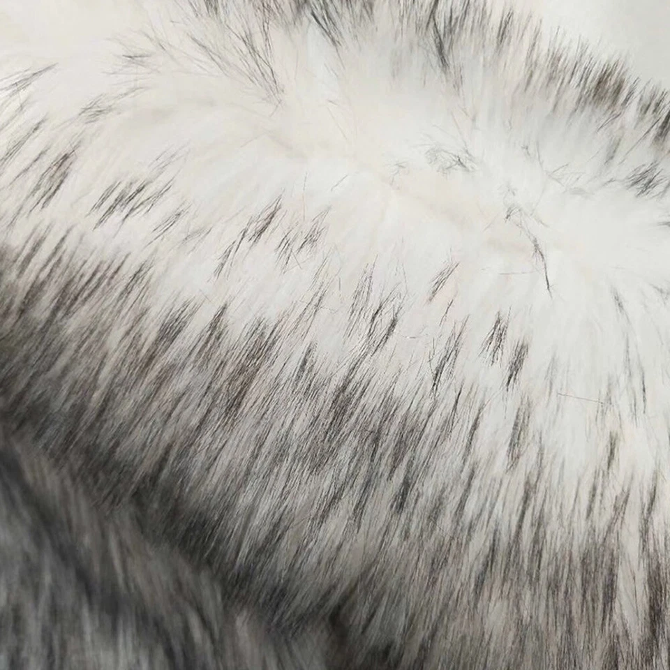 Faux Fox Plush Fur Dyed Fabric Sheet Carpet Clothing Sewing Material Craft DIY - Image 2 of 4