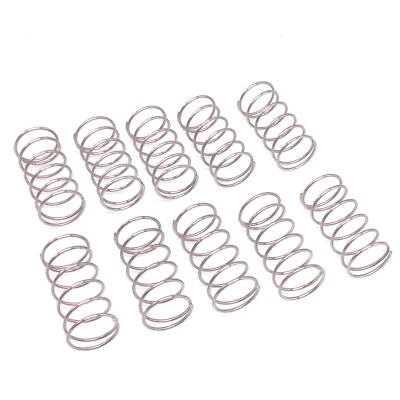 10 Molle Di Compressione In Acciaio Inox Ø 8mm X 50mm – Filo 0,6mm, Nuove