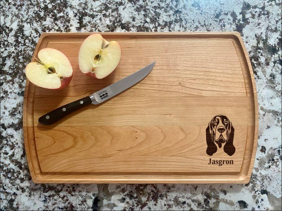 Basset Hound Cutting Board | Dog Breed Charcuterie Board | Custom Serving Tray