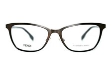NEW FENDI FF0011 7SR BROWN HAVANA AUTHENTIC EYEGLASSES FRAMES 53-17-135MM W/CASE