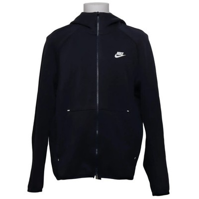 Nike, Kapuzenpullover, Größe: L, Blau, Baumwolle/Polyester, Einfarbig #Chg