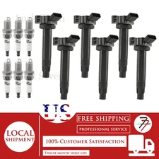 6pcs Ignition Coil and Spark Plug For 2004-2006 Lexus ES330 3.3L V6 GN10316