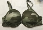 Victoria’s Secret Pink Wear Everywhere Super Push-up Bra Green Camo 34D Cute! — photo 2