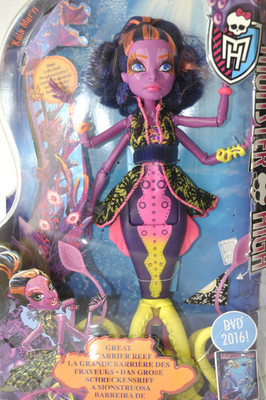 Monster High Great Scarrier Reef Kala Mer'ri Kracken Modepuppe - DHB49-2015 - Neu in Verpackung