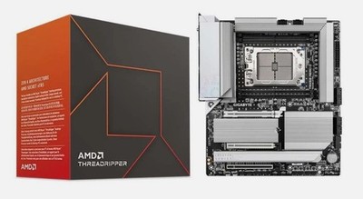 AMD Ryzen Threadripper 7960X and  Gigabyte TRX50 Aero D sTR5 Motherboard