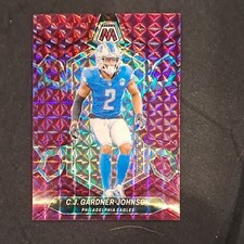 2024 Panini Mosaic C.J. Gardner-Johnson #181 Purple Mosaic Prizm /49 Eagles
