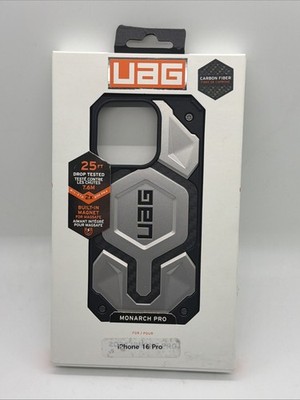 UAG iPhone 16 Pro Case 6.3'' Monarch Pro - Rugged Shockproof Anti-Slip, Titanium