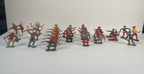 Figurine Vintage COWBOY Avec LASSO - Marque Crescent Toys - Occasion - Collection Jouet Ancien
