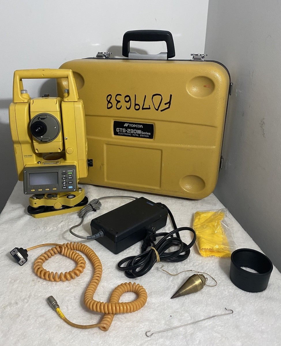 TOPCON GTS-233W ( GTS-230W Series) 3” Electronic Total Station W&frasl; Case &amp;  Charger