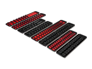 Socket Rail and Tray Set (196-Tool) 1/4 Inch Drive 3/8 Inch Drive 1/2 Inch Drive