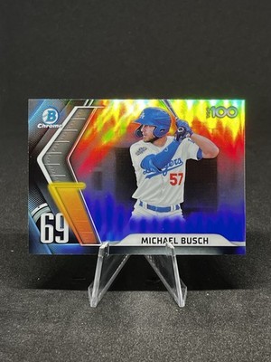 2022 Bowman - Chrome Bowman Scouts Top 100 Michael Busch #BTP-69 (RC)