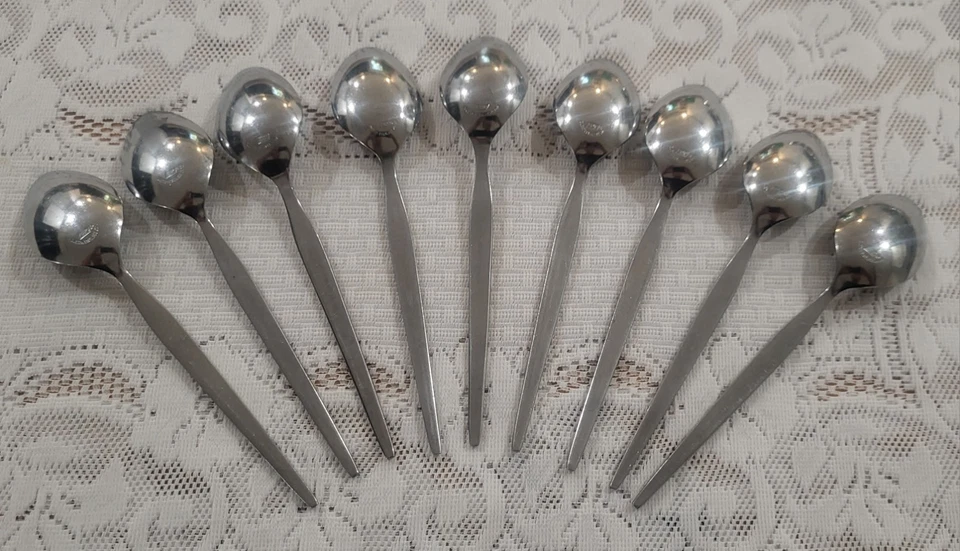 Epic Prince Cucharadas 9 Personalizadas Inoxidable Japón 7.5" MCM Cubiertos Reemplazos Foto 3 de 4