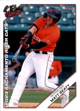 2023 Sacramento River Cats Choice #5 Matt Beaty Snellville Georgia Baseball Card