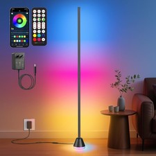 RIYO Corner Floor Lamp, LED Corner Lamp with AC Adapter  APP  Remote Control,