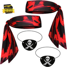 Halloweens Pirate-Accessories for Men Women Pirate-Party Favors Supplies           