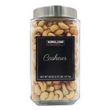 Kirkland Signature Premier Whole Cashews 38 Ounce Jar