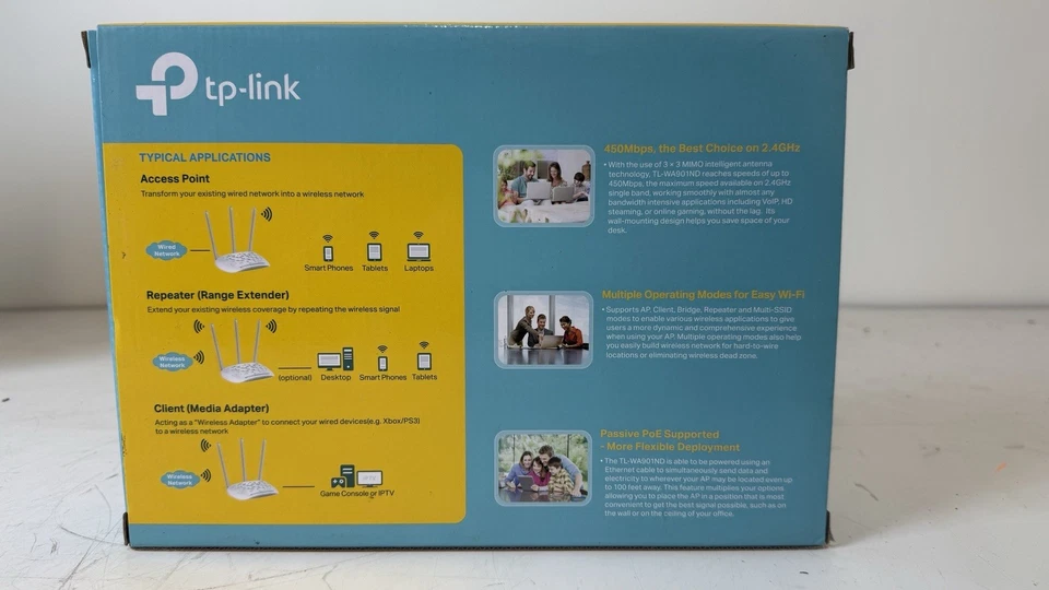 TP-Link TL-WA901ND 450Mbps Wireless N Access Point - Image 2 of 3