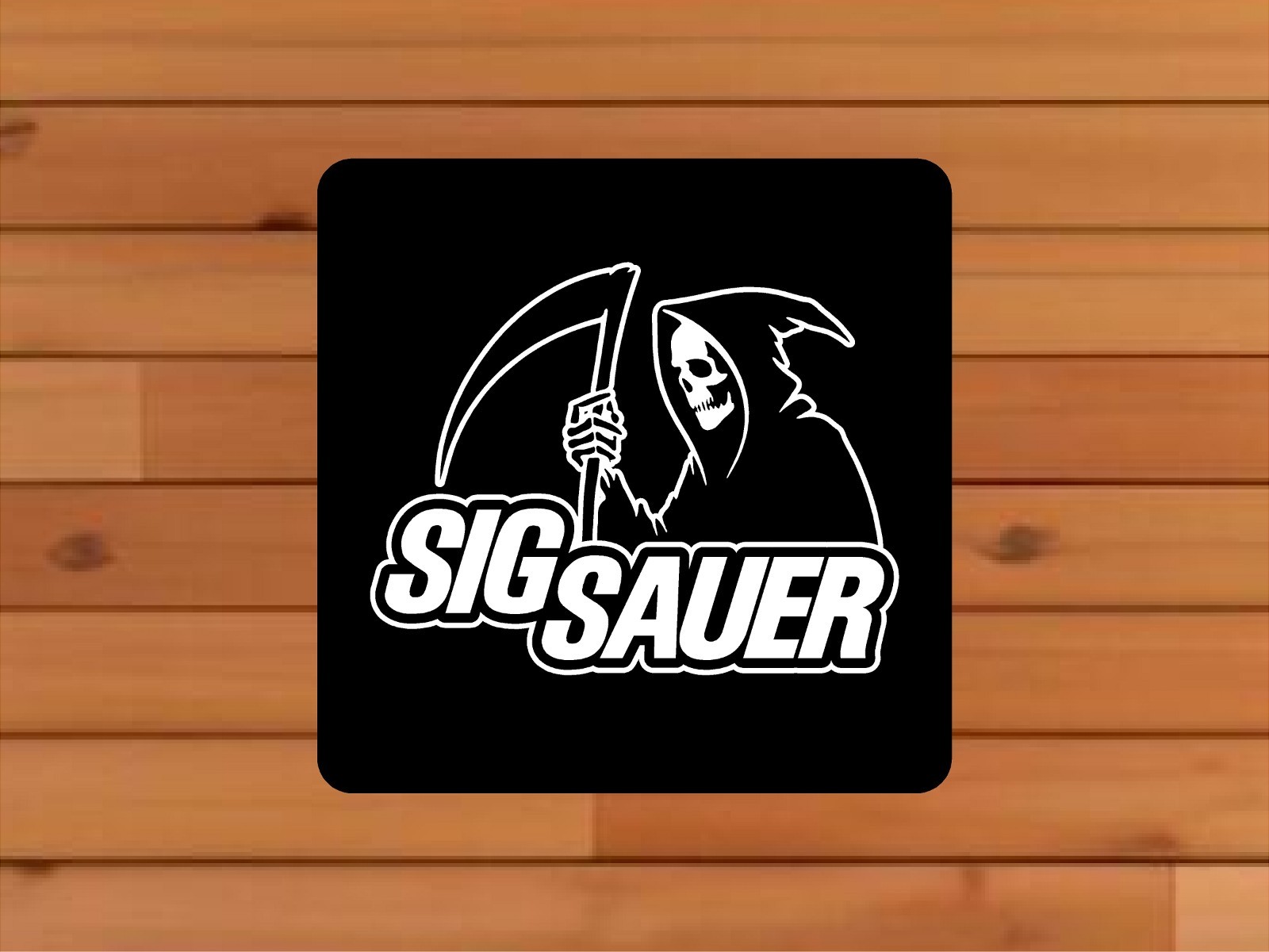 SIG SAUER Aluminum Sign 18in x 18in - Mancave Firearms Gun Room Wall ...
